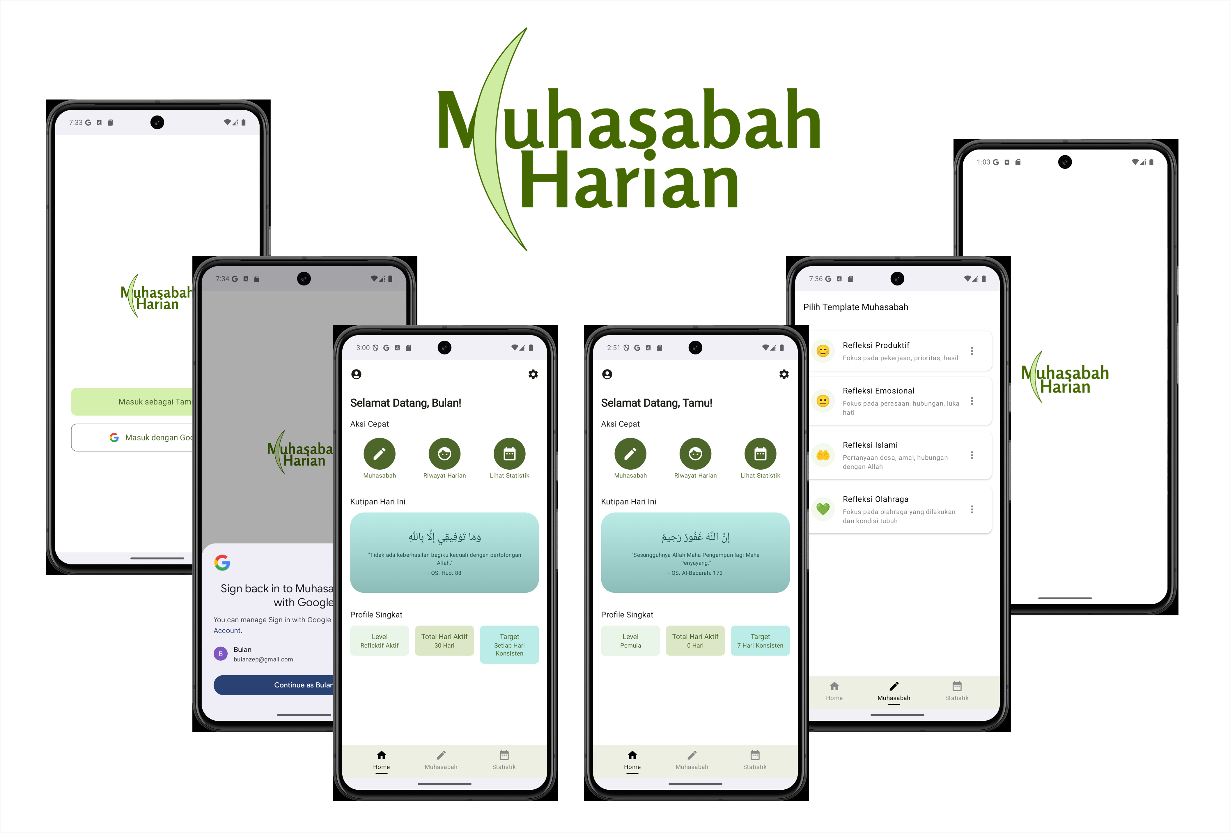 Muhasabah Harian Native App preview